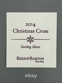 2014 Reed & Barton STERLING SILVER CROSS Christmas Ornament 44th Annual Box