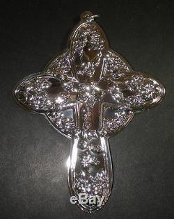 2014 Towle Silver Cross Sterling Christmas Ornament 22nd Edition