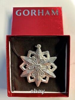 2015 Gorham STERLING Silver 46th Annual Edition Snowflake Ornament RARE Year