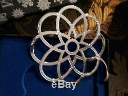 2015 Mma Sterling silver Snowflake Christmas Ornament