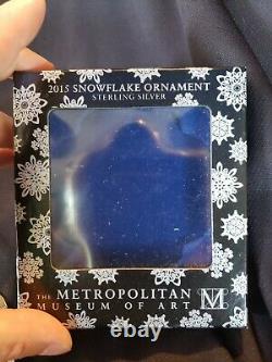 2015 Mma Sterling silver Snowflake Christmas Ornament Extremely rare