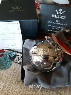 2015 Wallace Silver Plate Bell Ornament