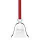 2017 Silver plated Hanging Ornament with Red Ribbon Reed Barton Christmas Bell