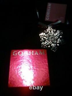 2018 Gorham Sterling Silver Snowflake Christmas Ornament