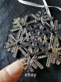 2018 Mma Sterling Silver Snowflake Christmas Ornament Extremely rare