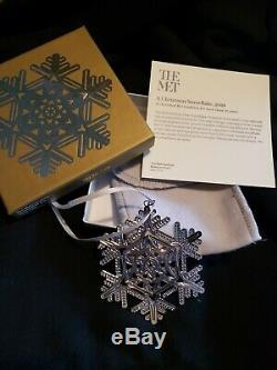 2018 Mma Sterling Silver Snowflake Christmas Ornament extremely rare