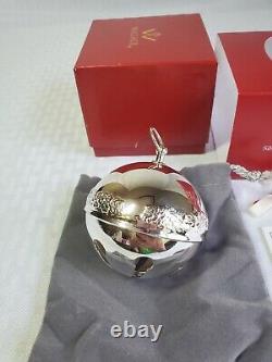 2018 Wallace Silver Plate Sleigh Bell Ornament