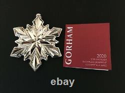 2020 Gorham Sterling Snowflake Christmas Ornament