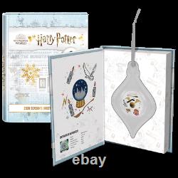 2020 Harry Potter Season Greetings Christmas Niue 2 dollars 1oz silver ornament