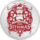 2020 STAR WARS Sithmas Seasons Greetings 1oz silver coin Christmas Ornament
