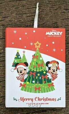 2021 Disney Mickey Mouse Seasons Greetings Christmas Ornament Silver Coin