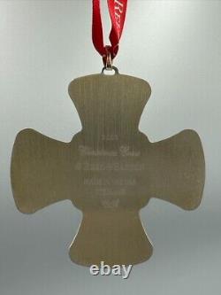 2022 Reed & Barton STERLING SILVER CROSS Christmas Ornament 52nd Annual Box