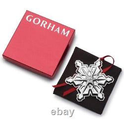 2023 Gorham Snowflake Annual 54th Edition Sterling Ornament NIB