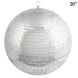20-Inch wide Large Glass Hanging Party Disco Mirror Ball Wedding Decorations