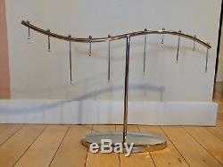 21 Crate & Barrel Silver Ornament holder Centerpiece Christmas Display
