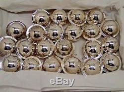 (22) 1975 1996 Neiman Marcus Sterling Silver Christmas Ball Ornaments