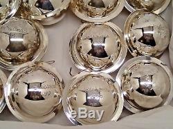 (22) 1975 1996 Neiman Marcus Sterling Silver Christmas Ball Ornaments