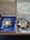 2 Franklin Mint Sterling Silver Christmas Star Ornaments
