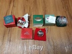 32 Wallace Silver Sleigh Bell Christmas Ornament Lot 1984 2015