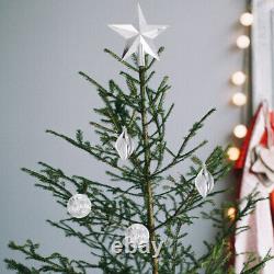 3 Sets Small Christmas Balls Xmas Party Supplies Christmas Star Tree Topper