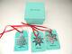 3 Tiffany & Co Sterling Christmas Ornaments 1998, 1999 & 2000