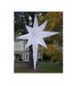 48 LED Lighted White and Silver Moravian Star Commercial Christmas Tree Topper