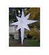 48 LED White Silver Moravian Star Commercial Christmas Tree Topper Decoration