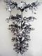 4' Modern Upside Down Hanging Silver Bangle Christmas Tree Set with Ornaments