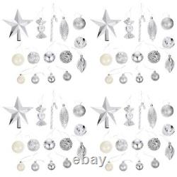 4 Sets Baubles Ornament Tree Star Decor Christmas Tree Hanging Baubles