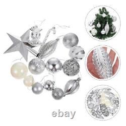 4 Sets Baubles Ornaments Small Christmas Balls Christmas Tree Hanging Baubles