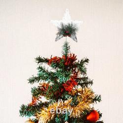 4x Classic Christmas Tree Topper Star Topper for Christmas Tree
