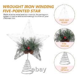 4x Classic Christmas Tree Topper Star Topper for Christmas Tree