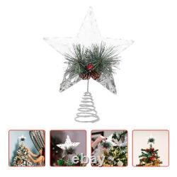 4x Tree Star Decorations Classic Christmas Tree Topper