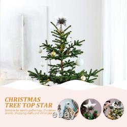 4x Tree Star Decorations Classic Christmas Tree Topper