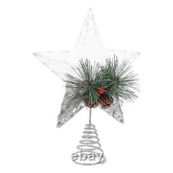 4x Xmas Tree Toppers Small Christmas Tree Topper Christmas Tree Star Decorations