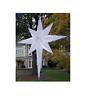 54 LED Lighted White and Silver Moravian Star Commercial Hanging Christmas Ligh