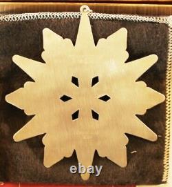 5 GORHAM 2000, 01 02 03 04 Sterling Silver Snowflake Christmas Ornaments