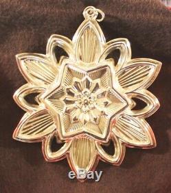 5 GORHAM 2005, 06 07 08 09 Sterling Silver Snowflake Christmas Ornaments