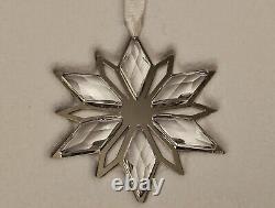 5 Swarovski Crystal Ornaments Little Snowflake Star Silver Star