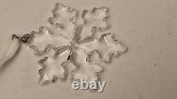 5 Swarovski Crystal Ornaments Little Snowflake Star Silver Star