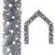 65' Christmas Garland with LED Silver