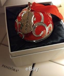 6 100% Authentic Pandora Jewelry Red Christmas Spectacular Rockettes Ornaments