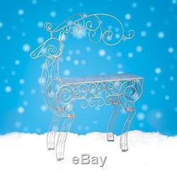 6.75' Commercial Sized Reindeer Figure Decorative Christmas Display Table