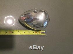 6 Antique German Mercury Heavy Silver Glass KUGEL Xmas Ornament Egg Shaped