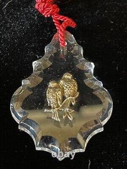 6 Reed & Barton Crystal & Sterling Christmas Tree Ornaments 1999 Germany RARE