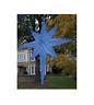 72 LED Lighted Blue and Silver Moravian Star Commercial Hanging Christmas Light