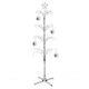 74 Metal Artificial Ornament Christmas Tree Rotating Display Stand Silver