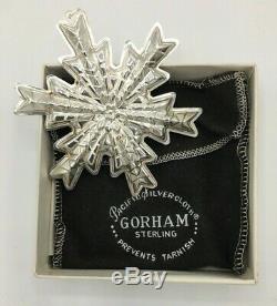 7 Gorham Silver Christmas Snowflake Ornament 1970 1971 1972 1973 1974 1975 1978