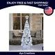 84 Pre-Lit Silver Tree with Ornaments Festive Holiday Decor Free Shipping