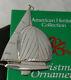 87 Gorham Sterling Twelve Meter Sailboat Christmas Ornament American Heritage